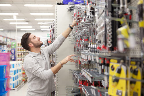 customer at tool store